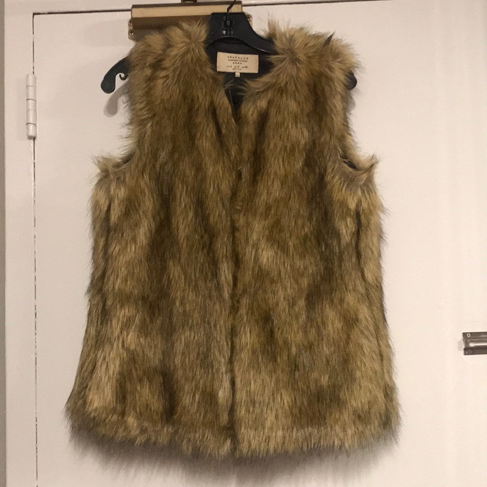 Zara Faux Fur Vest